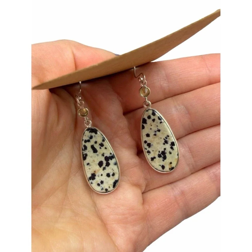 925 Sterling Silver genuine dalmatian
